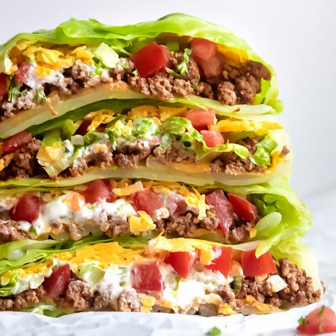 Low Carb Crunchwrap Supreme