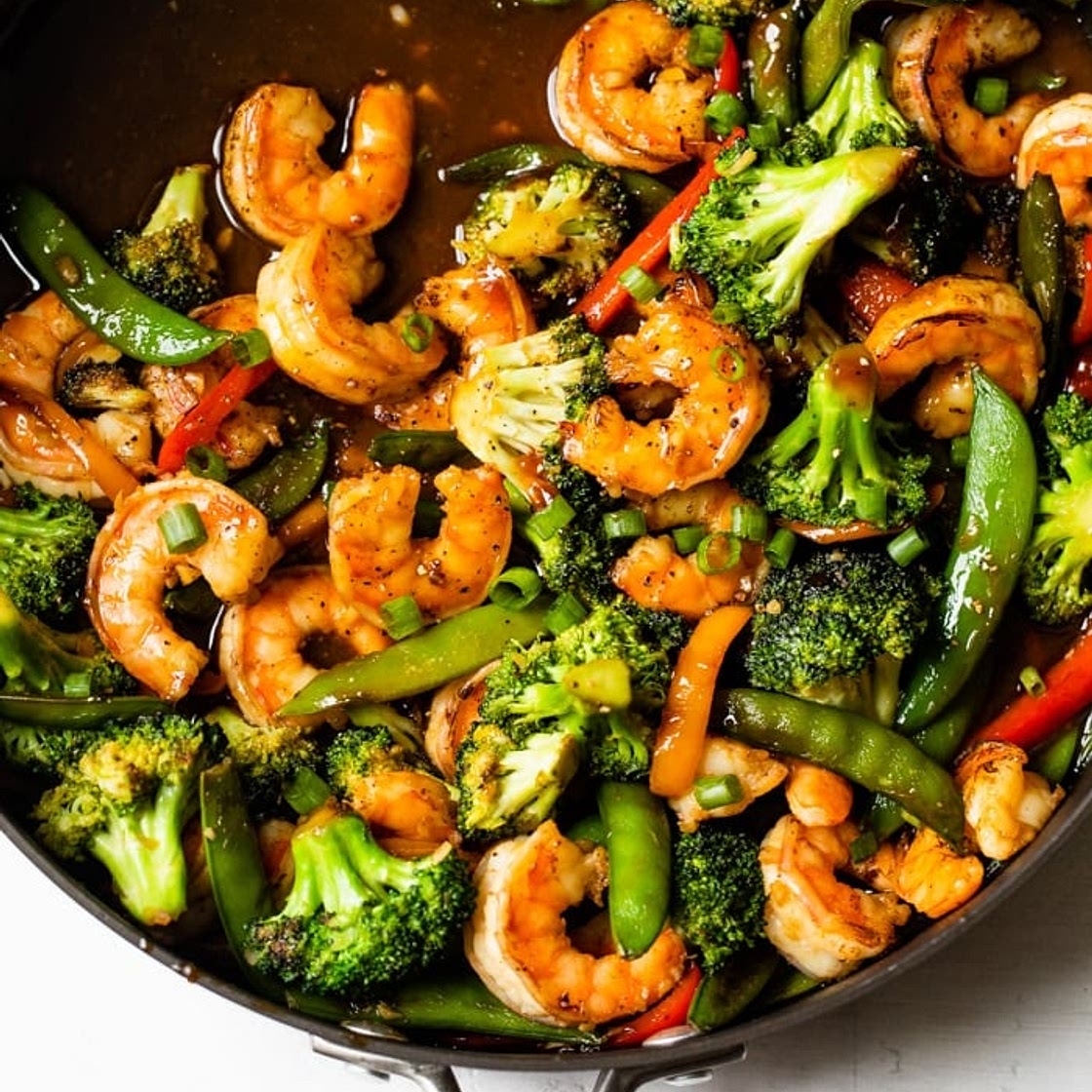 Honey Garlic Shrimp Stir Fry