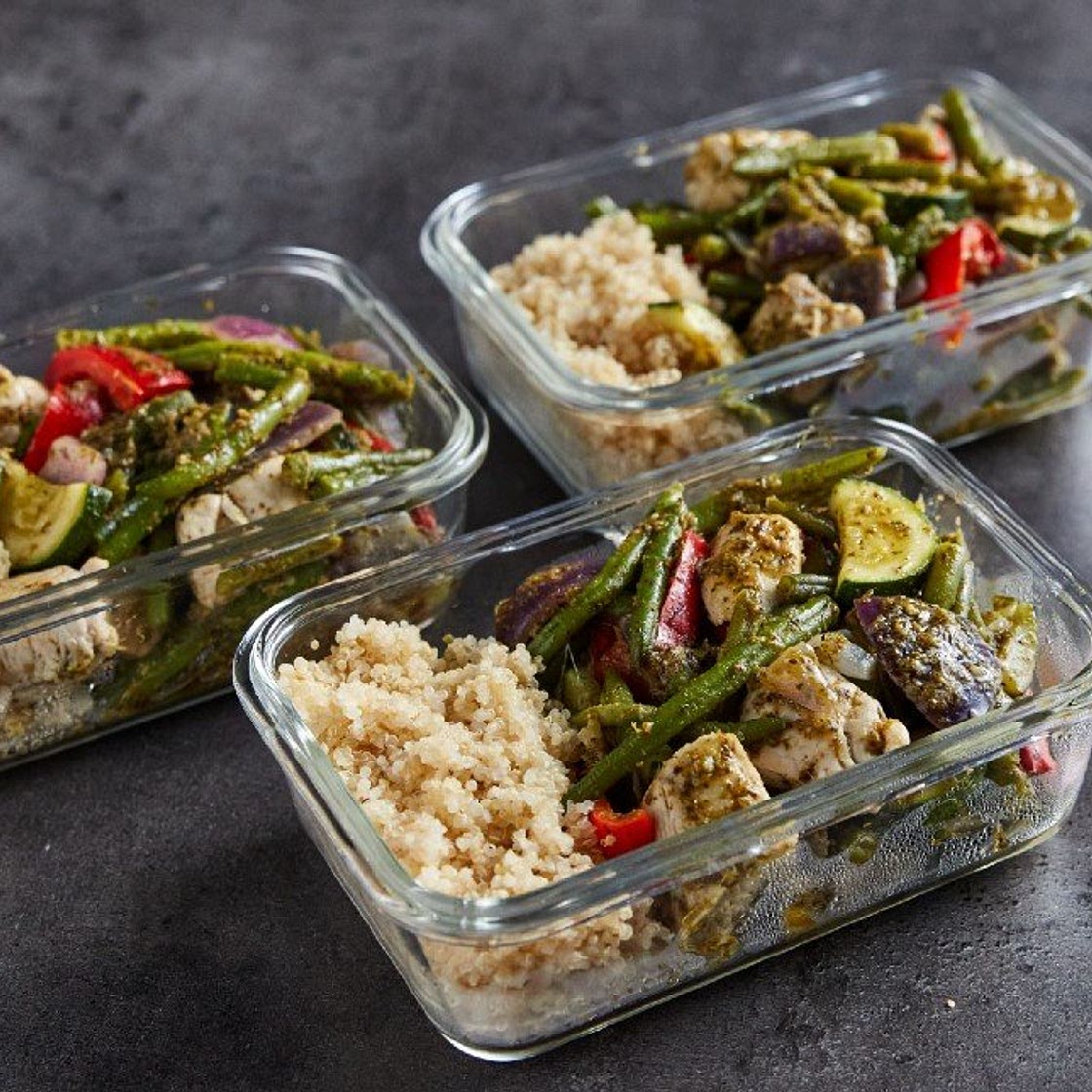 Easy Pesto Chicken & Veg Meal Prep | MYPROTEIN™