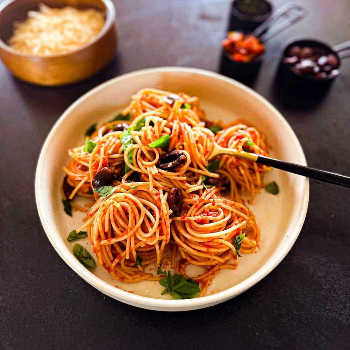 Vegan Puttanesca with Capers