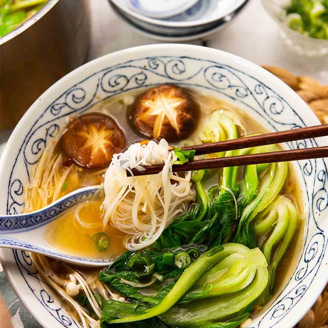 Bok Choy Recipe Soup (Vegan/Vegetarian)