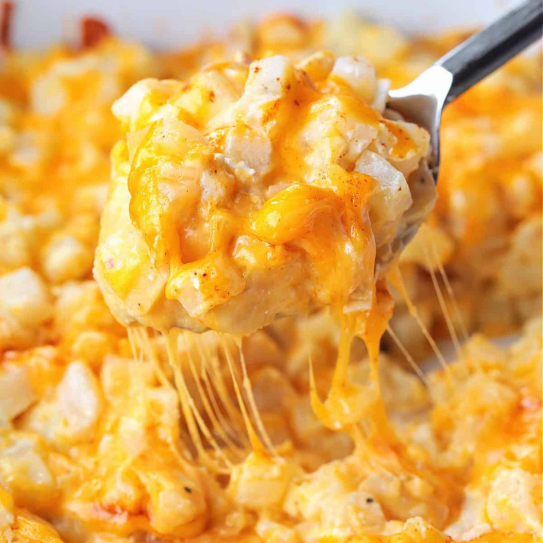 Cheesy Crockpot Potatoes