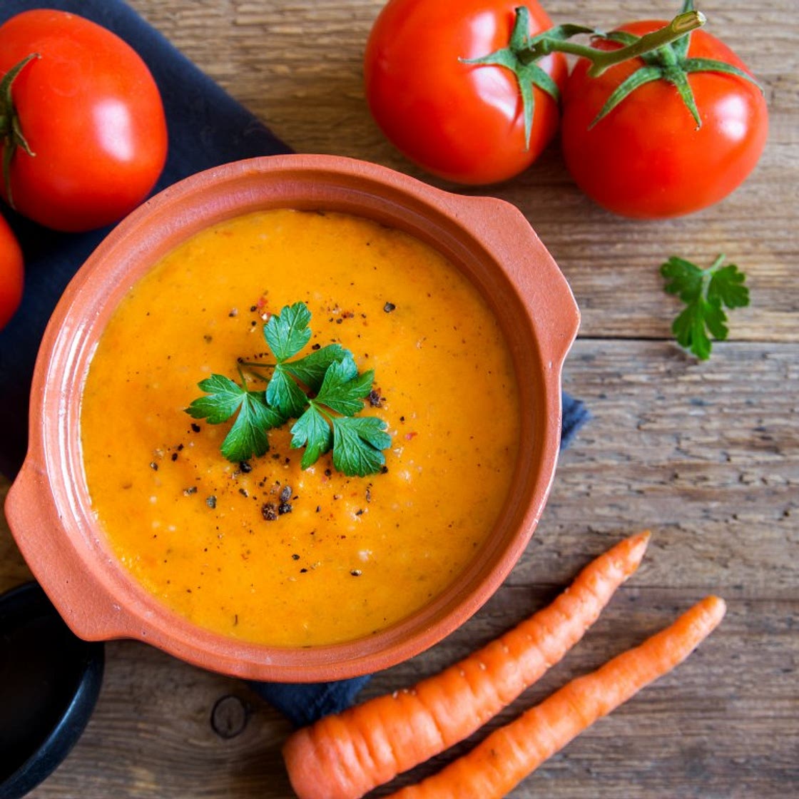 Velouté tomates carottes