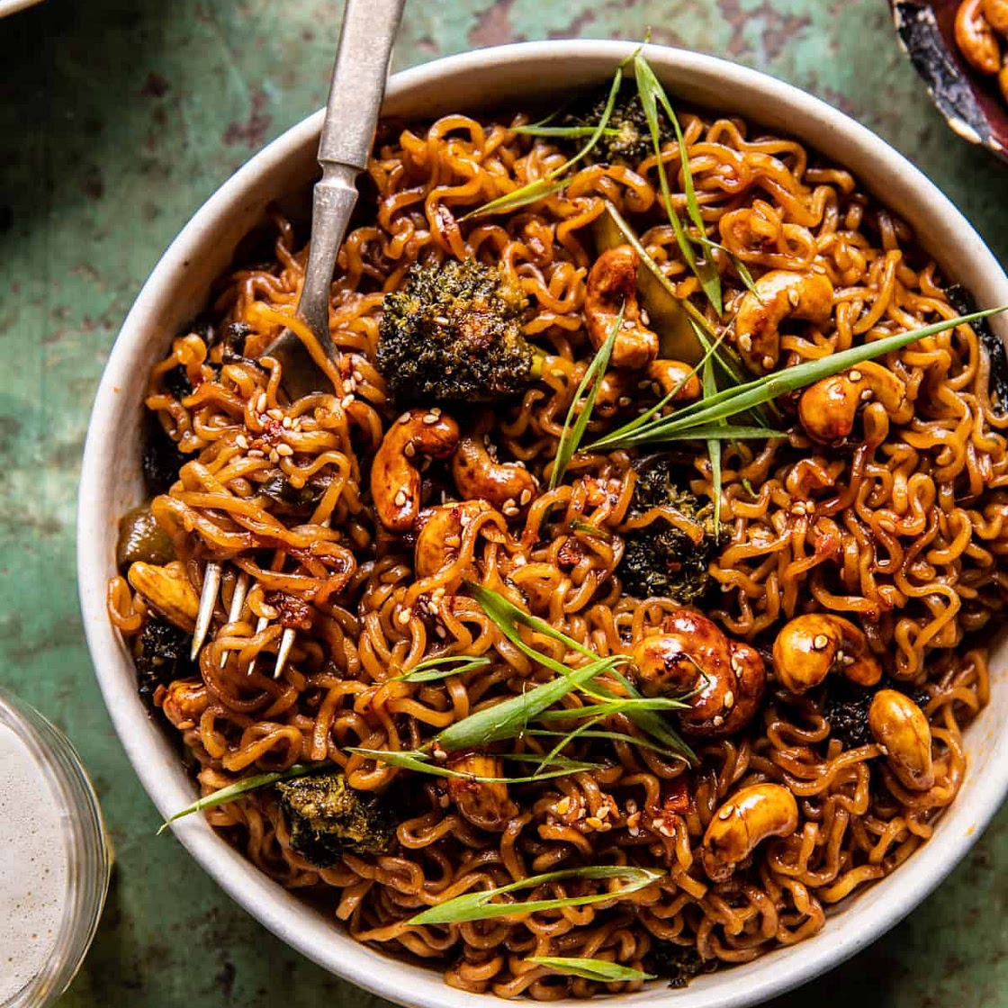 20 Minute Stir Fried Honey Ginger Sesame Noodles
