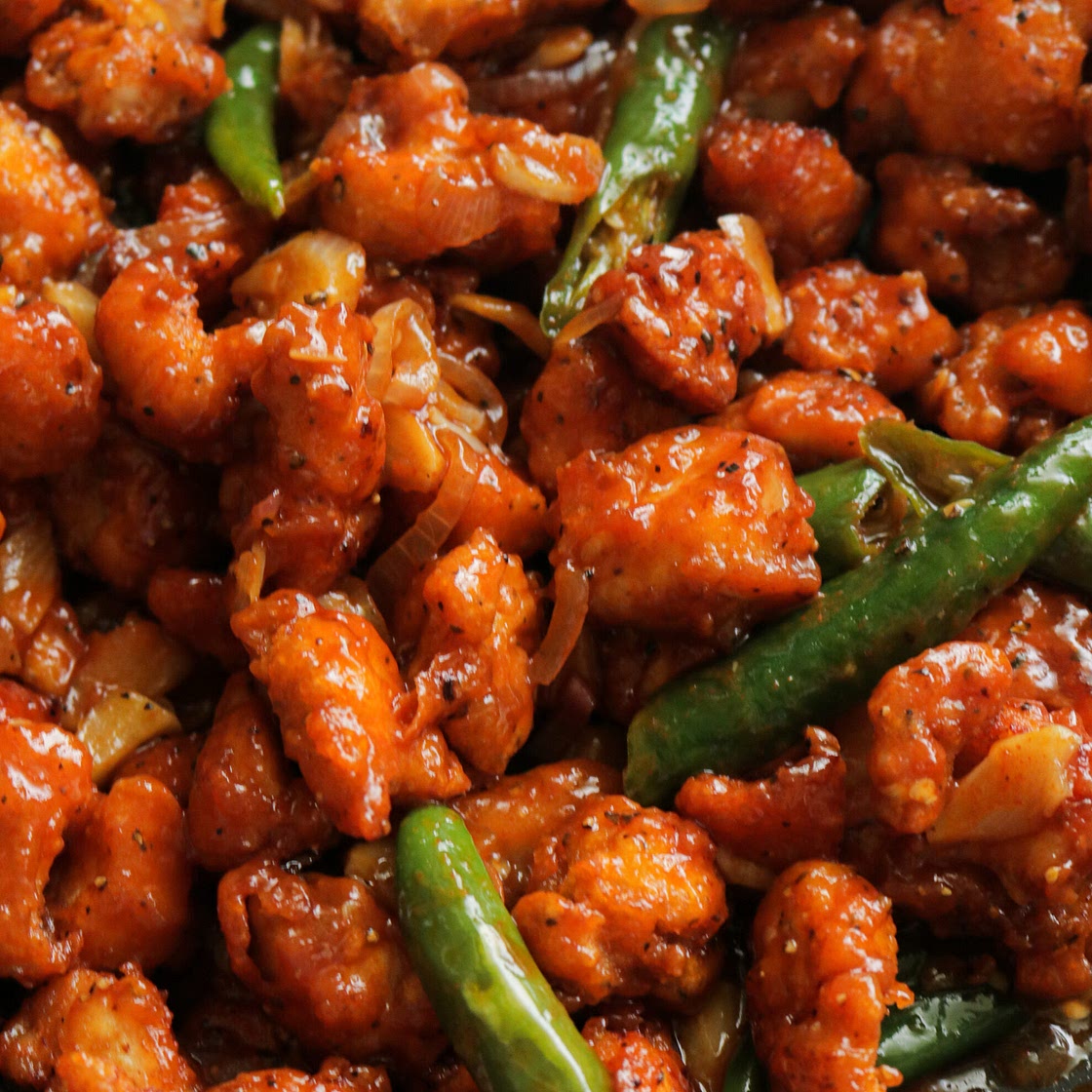 chilli chicken dry(Indo Chinese recipe)