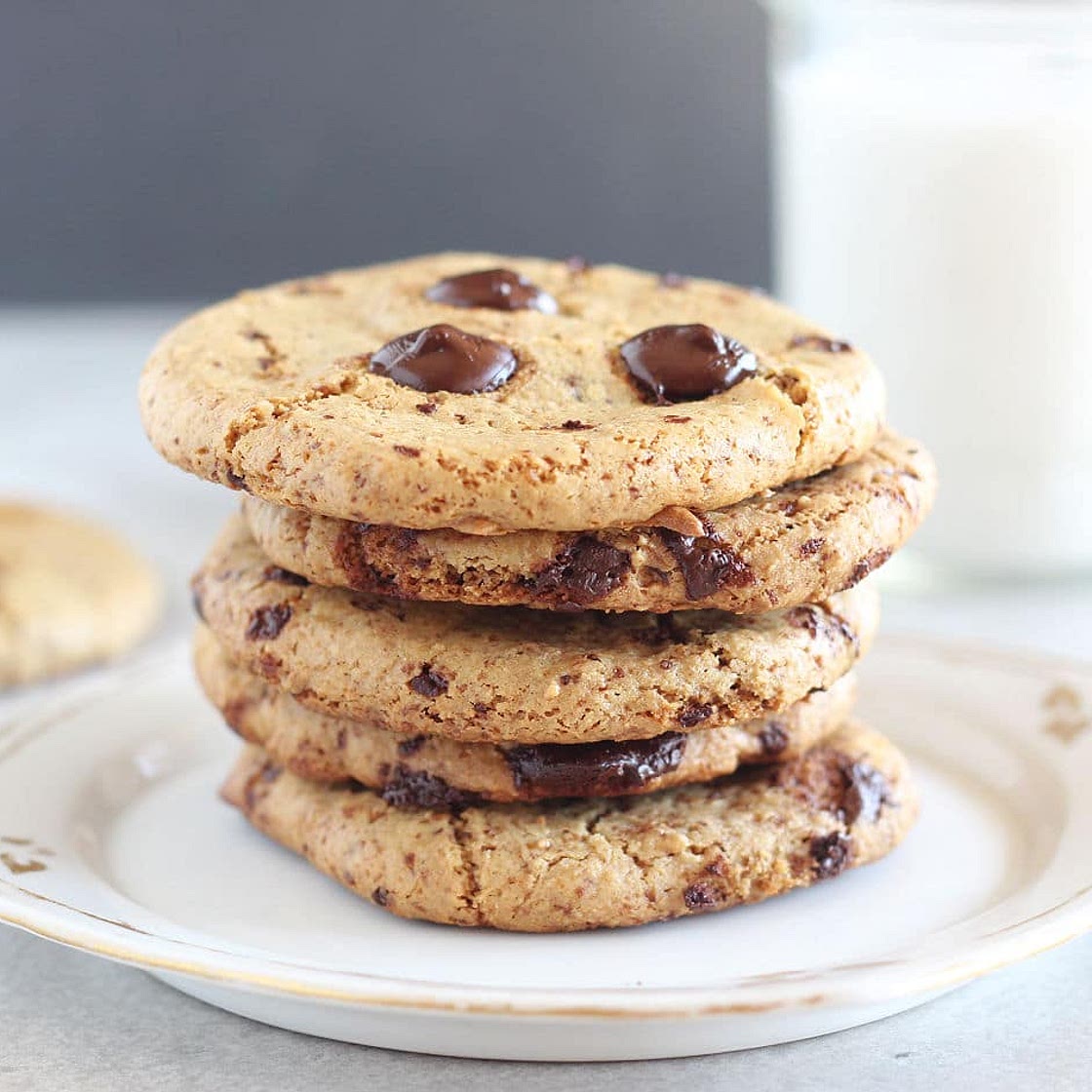Chickpea Flour Chocolate Chip Cookies