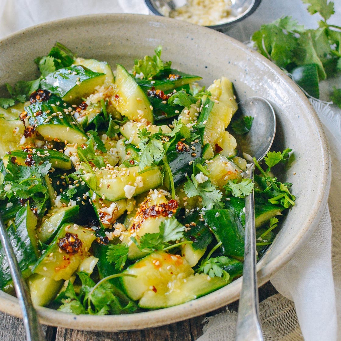 Smashed Asian Cucumber Salad