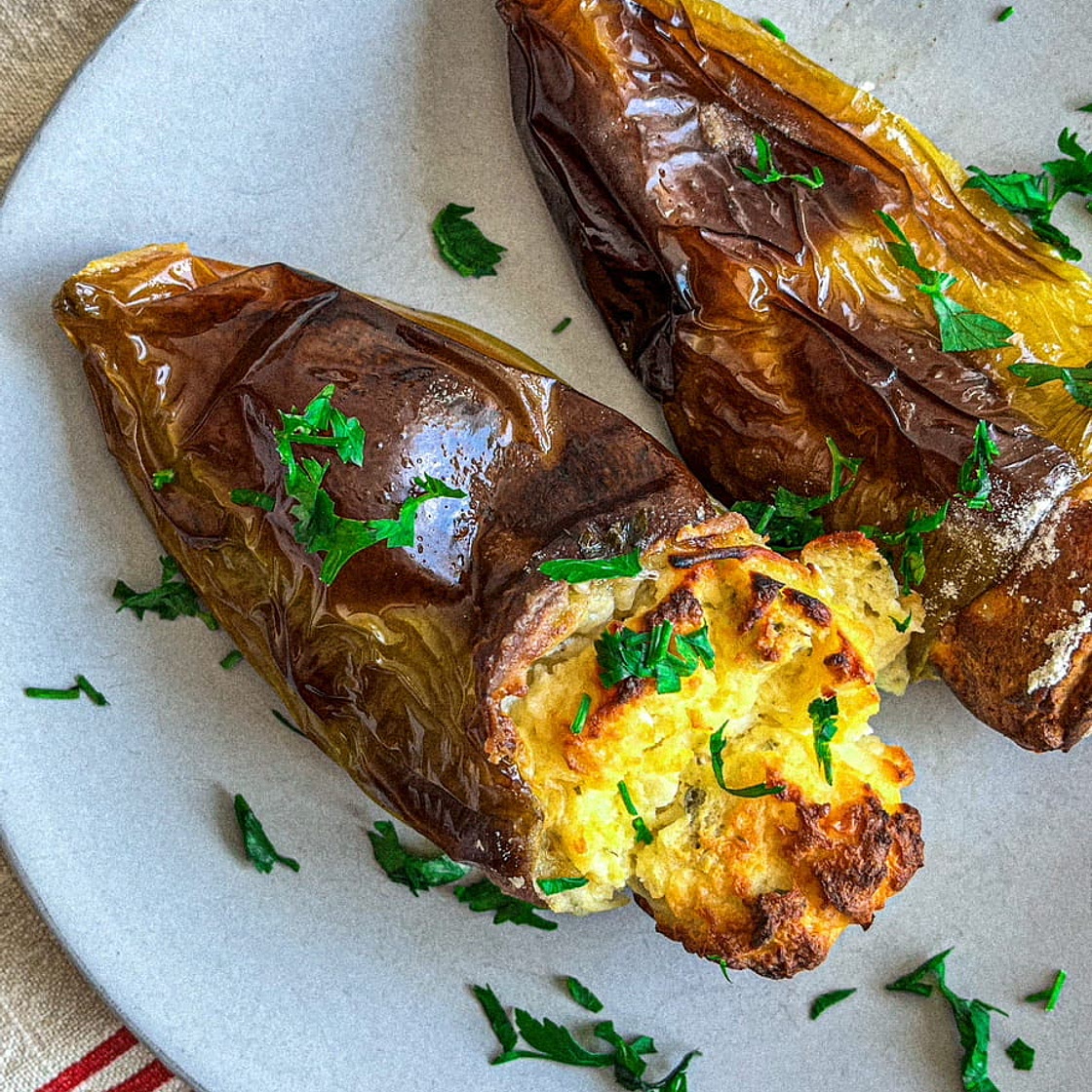 Feta Cheese Stuffed Peppers (baked)