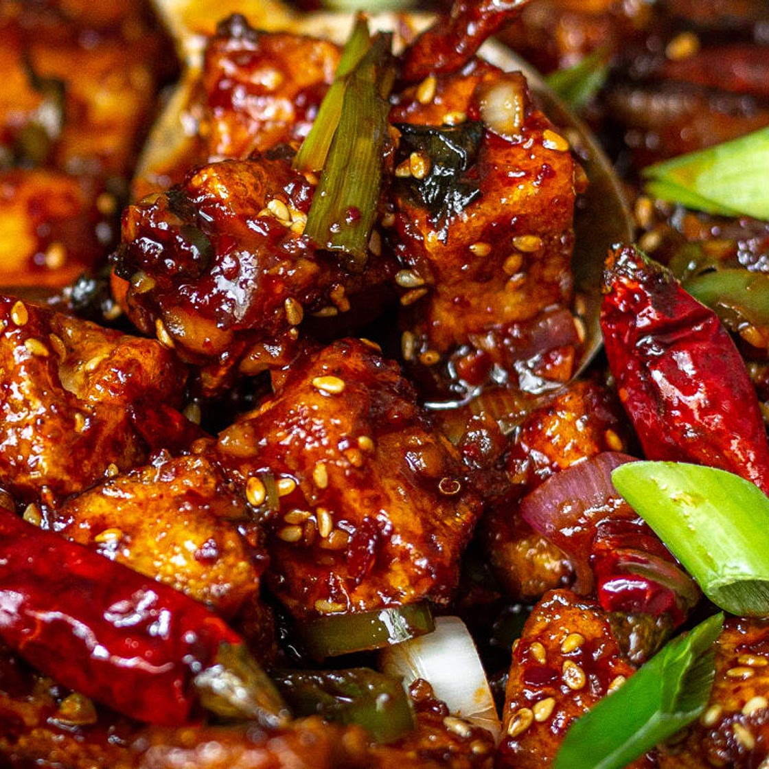 The Korean Vegan's Spicy & Crunchy Garlic Tofu (Kkanpoong Tofu) Recipe