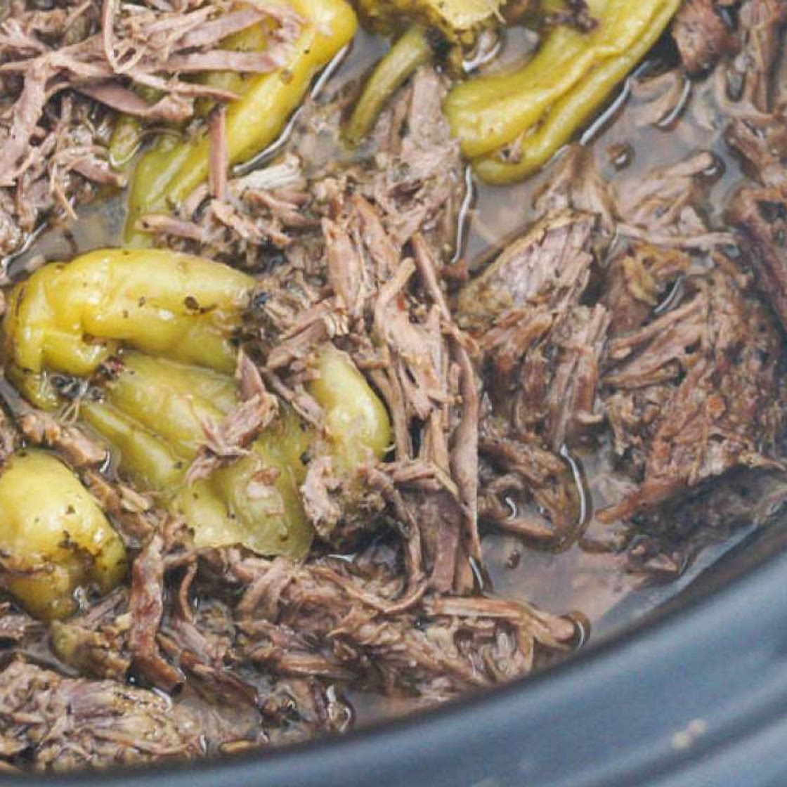 Slow Cooker Pepperoncini Beef aka Drip Beef