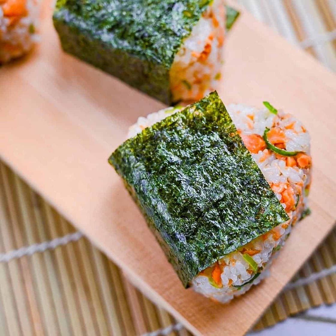 Japanese Salmon Rice Balls (Sake Onigiri)