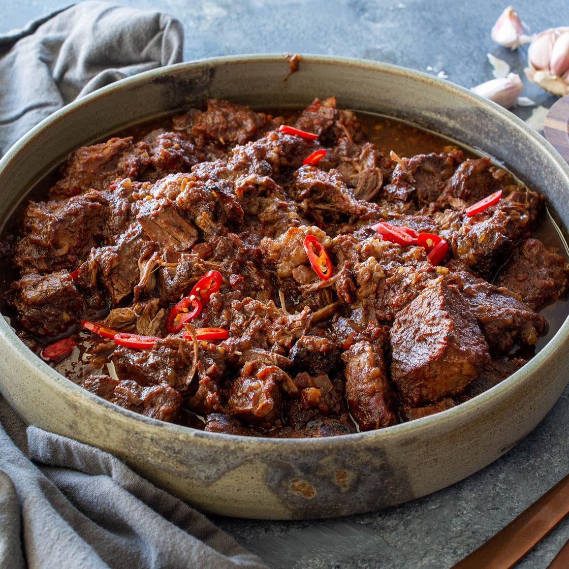 Pulled Beef in Bourbon Whiskey Cola Sauce