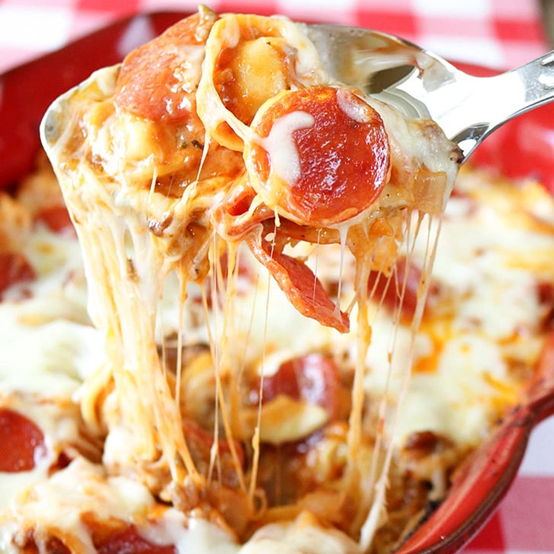 Baked Pizza Tortellini