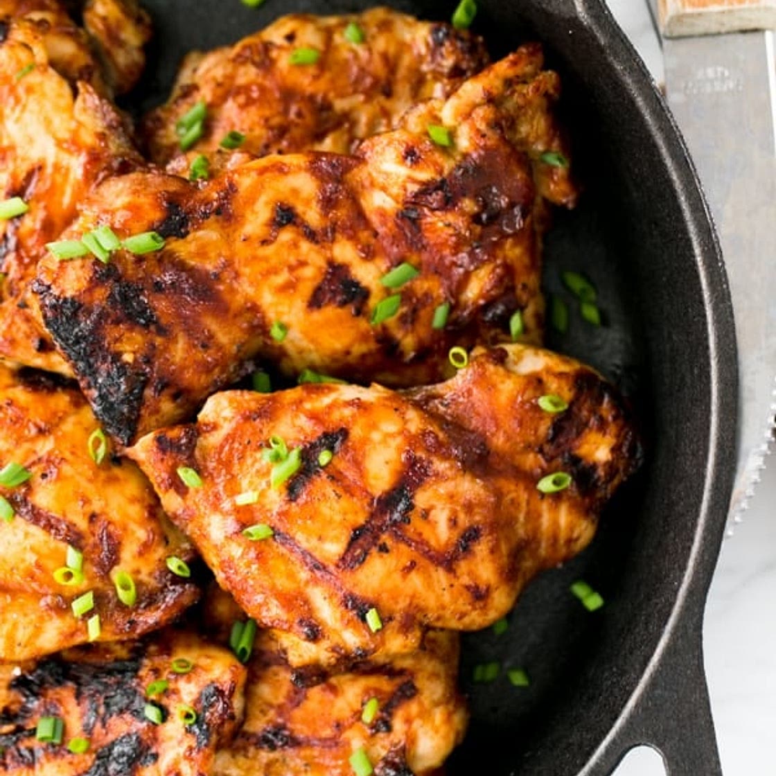 Juicy Barbecued Chicken Thighs Recipe