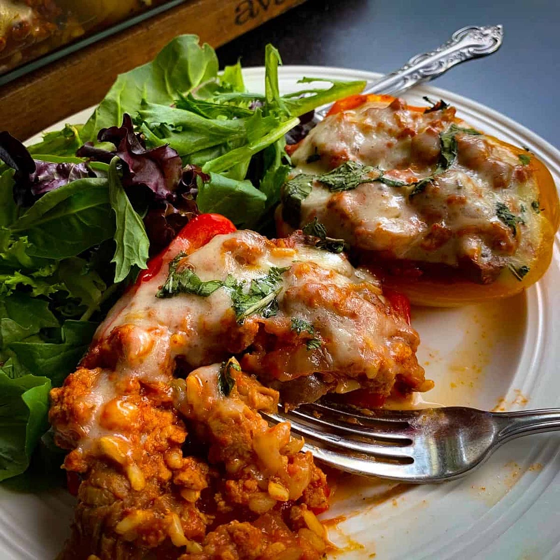 Ground Turkey Stuffed Peppers