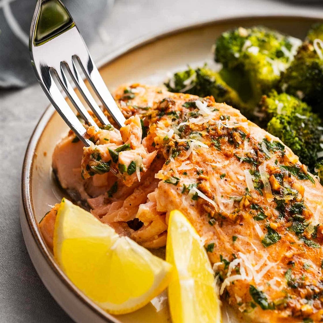 Sheet Pan Salmon and Broccoli