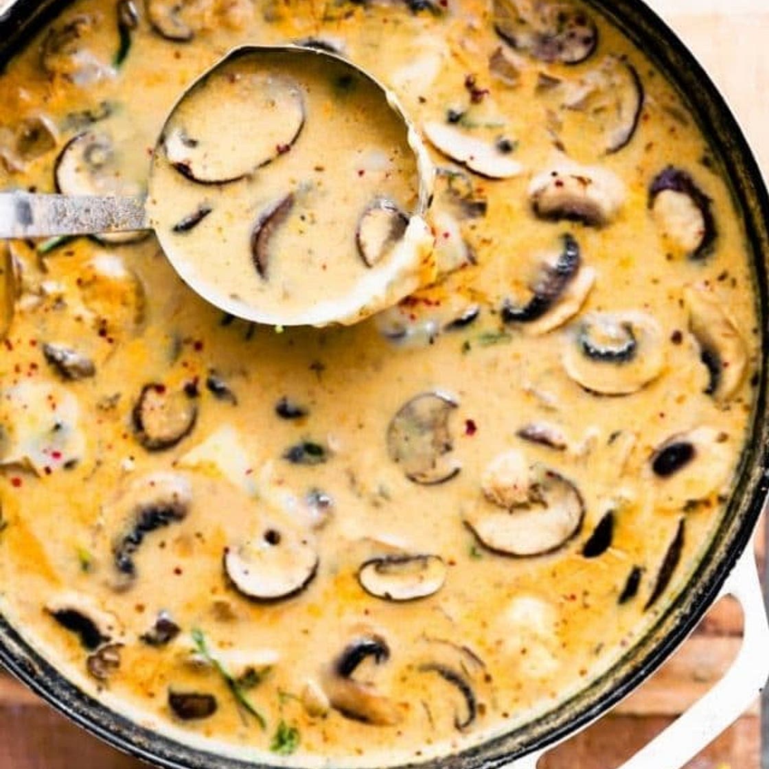 Creamy Vegan Mushroom Soup