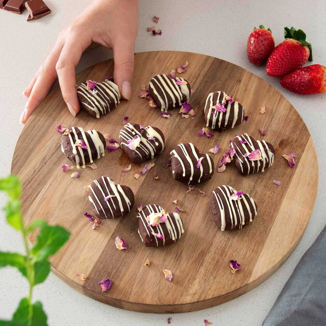 Strawberry Jam Chocolate Bites