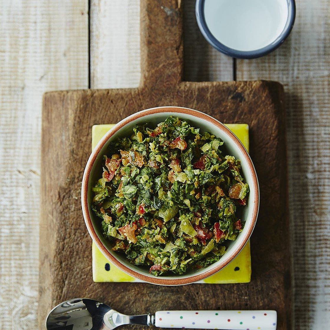 Michela’s butter beans & spinach (no cook)
