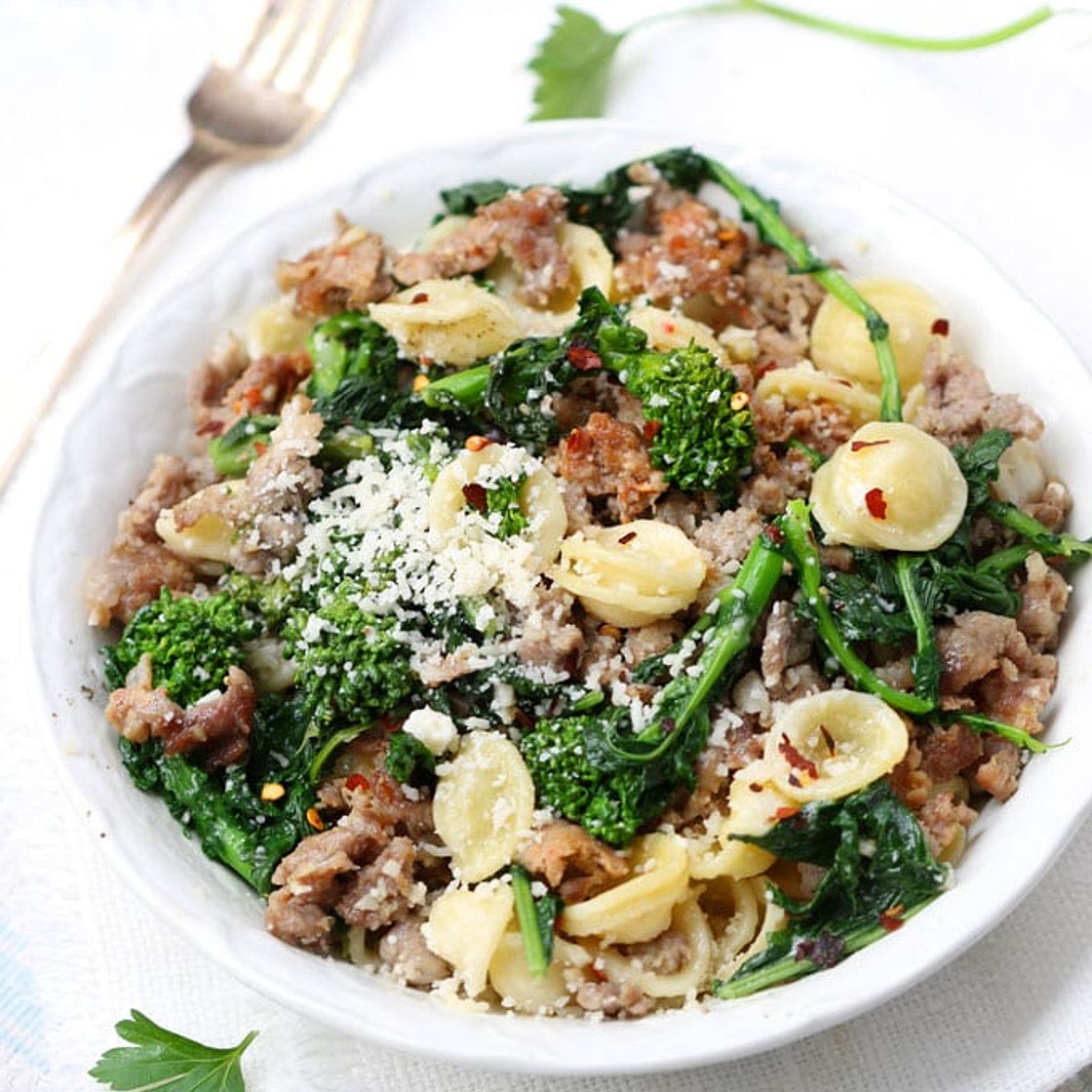 Orecchiette with Sausage and Broccoli Rabe