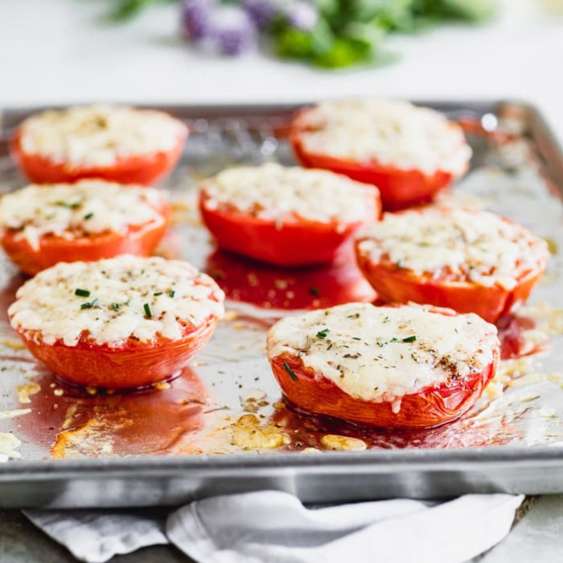 Baked Tomatoes with Cheese