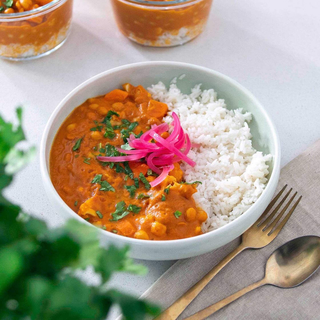 Creamy Coconut Chickpea Curry (Meal-Prep)