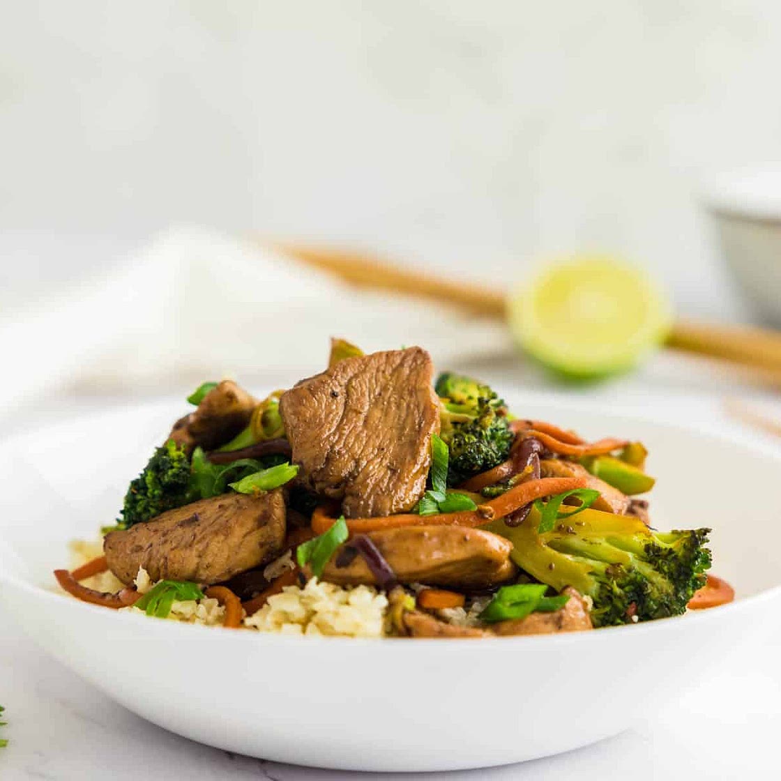 Keto Chicken Stir Fry (10g net carbs)