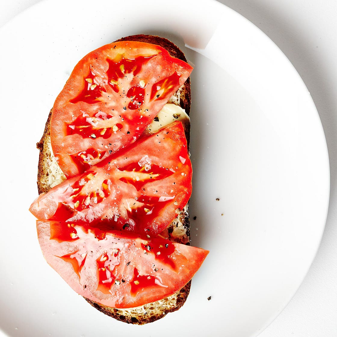 Tomato and Butter Tartine