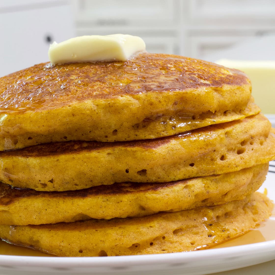 Easy Pumpkin Pancakes with Pancake Mix