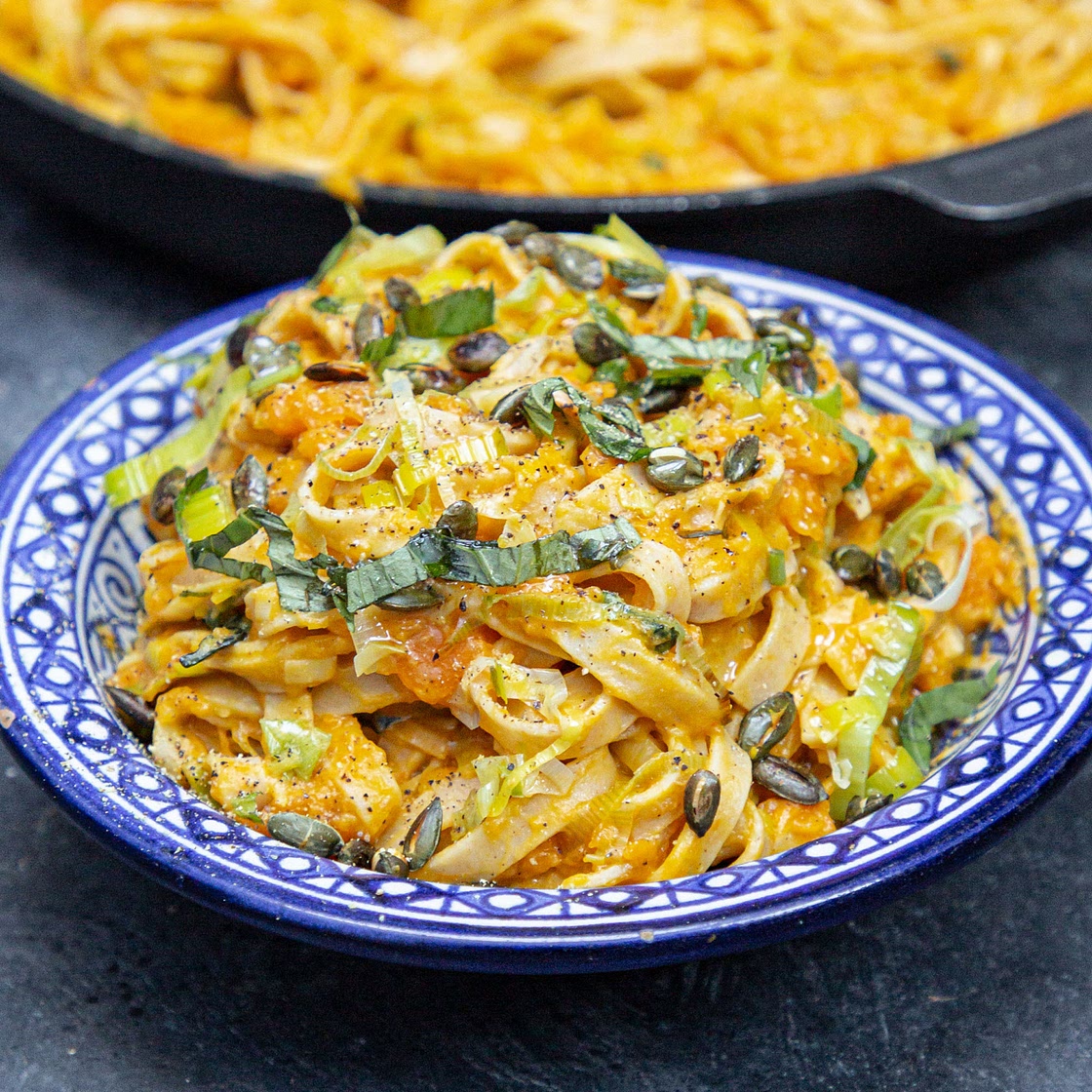 Plant-Based Roast Pumpkin Pasta