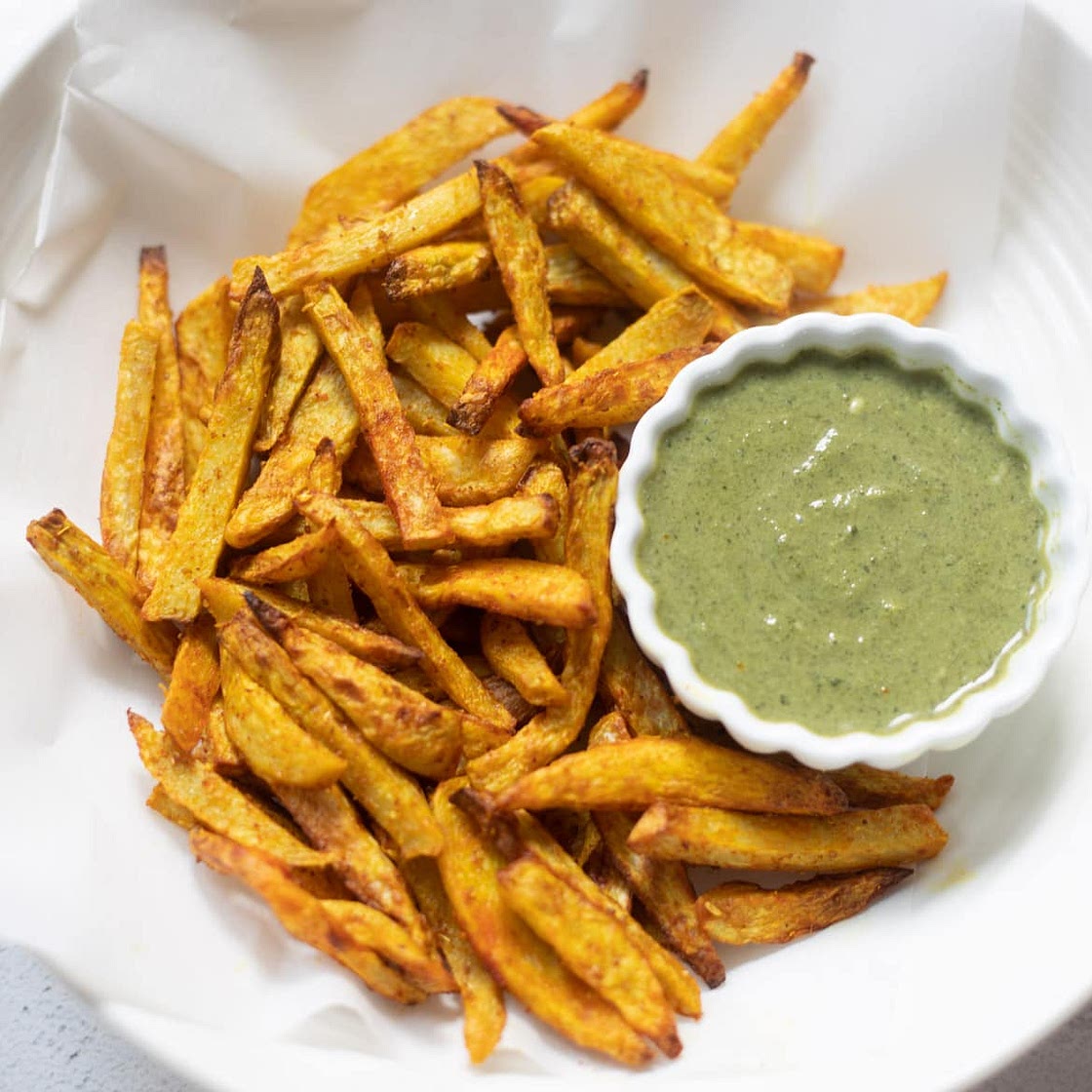Taro Fries (Air Fryer, Oven & Stovetop)