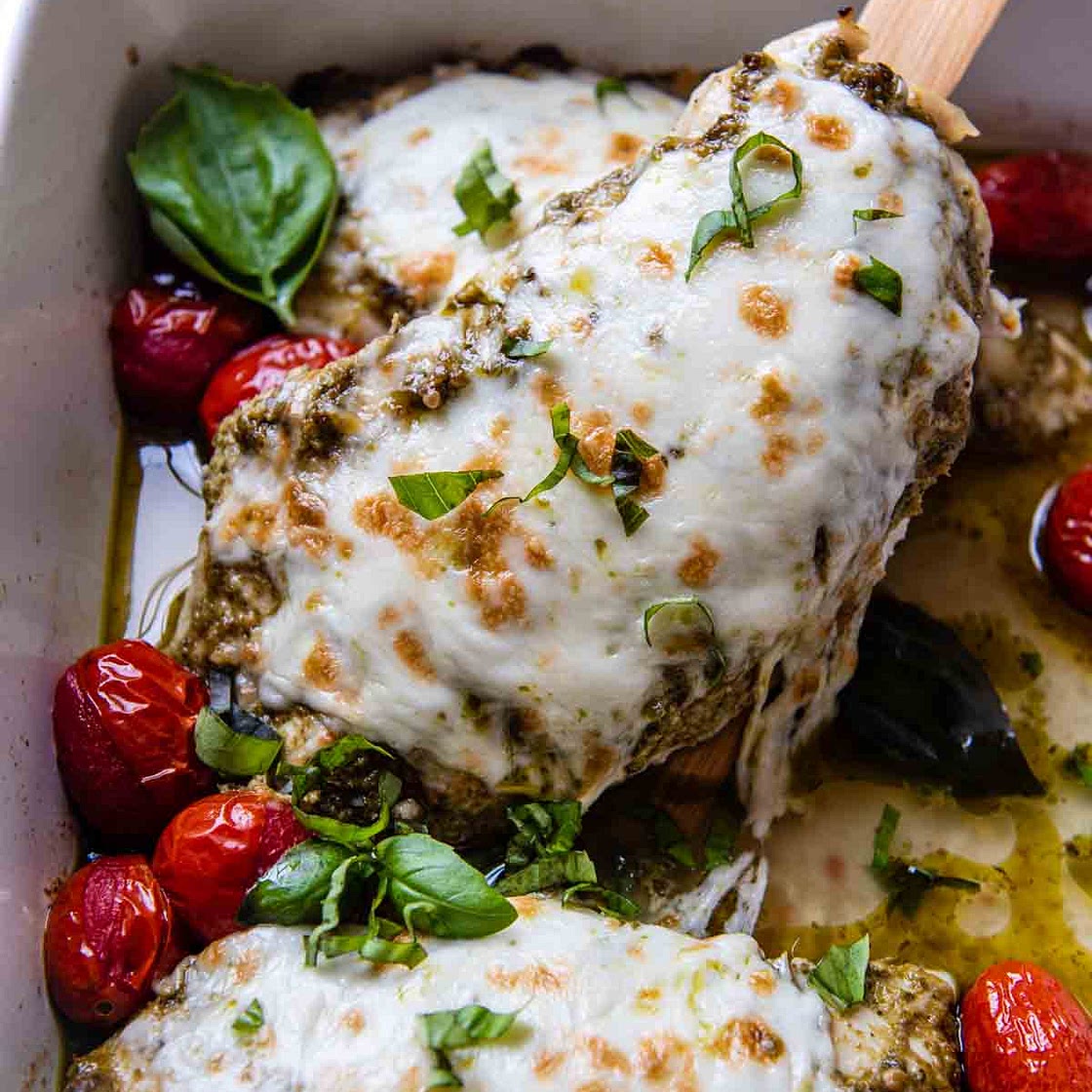 Pesto Mozzarella Chicken