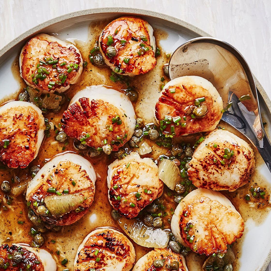 Seared Scallops With Brown Butter and Lemon Pan Sauce Recipe