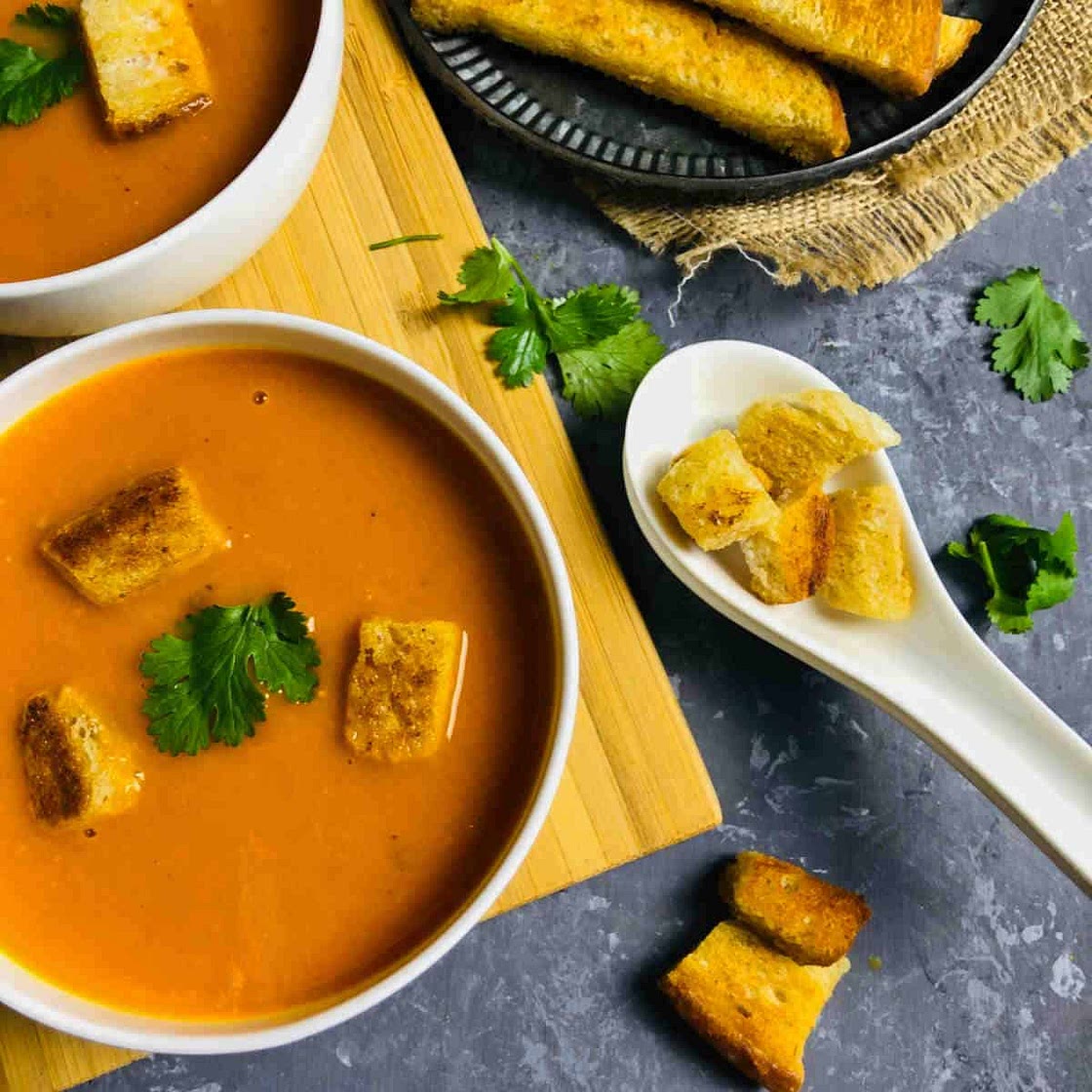 Tomato Shorba / Indian-style Tomato Soup