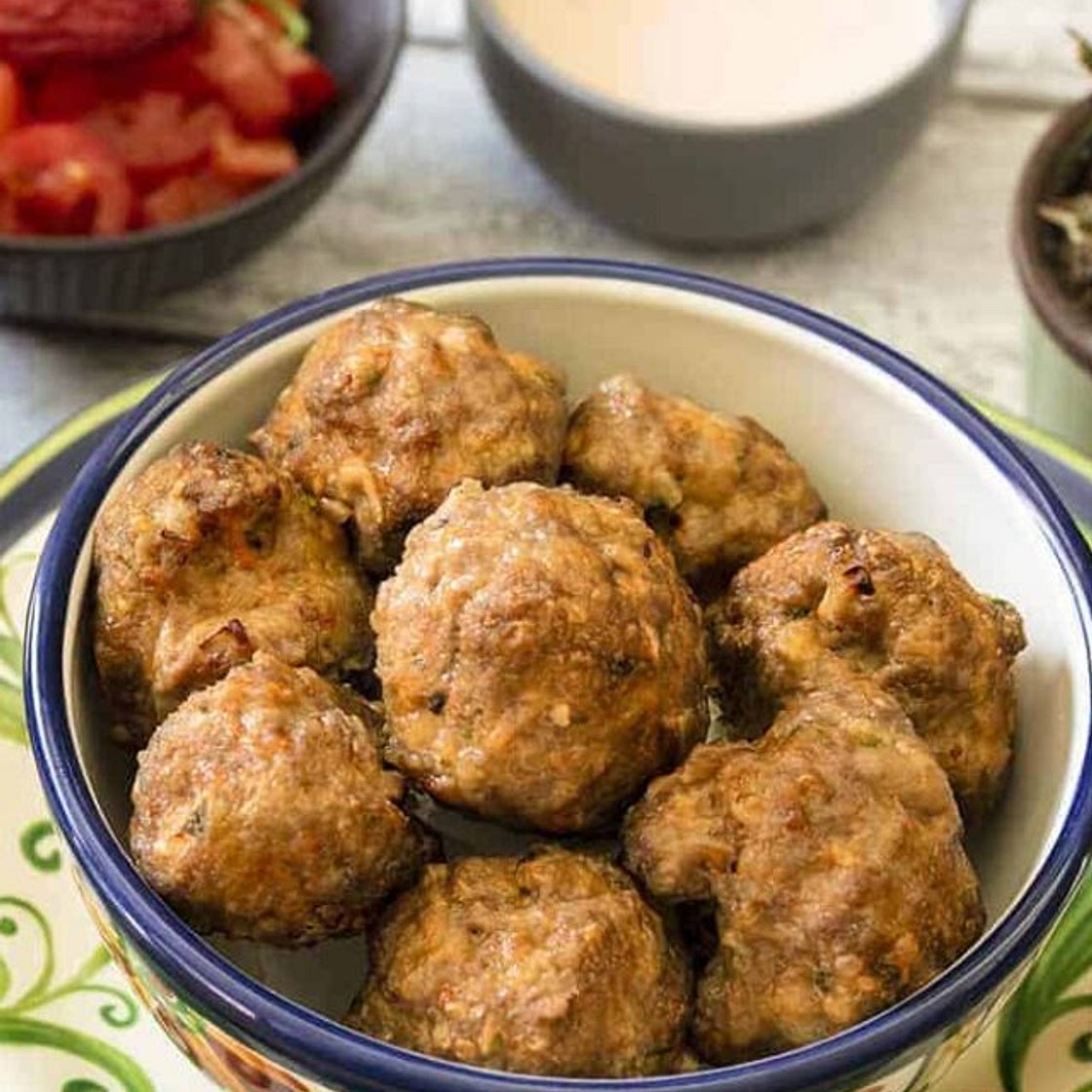 Air Fryer Meatballs | Keto Taco Meatballs