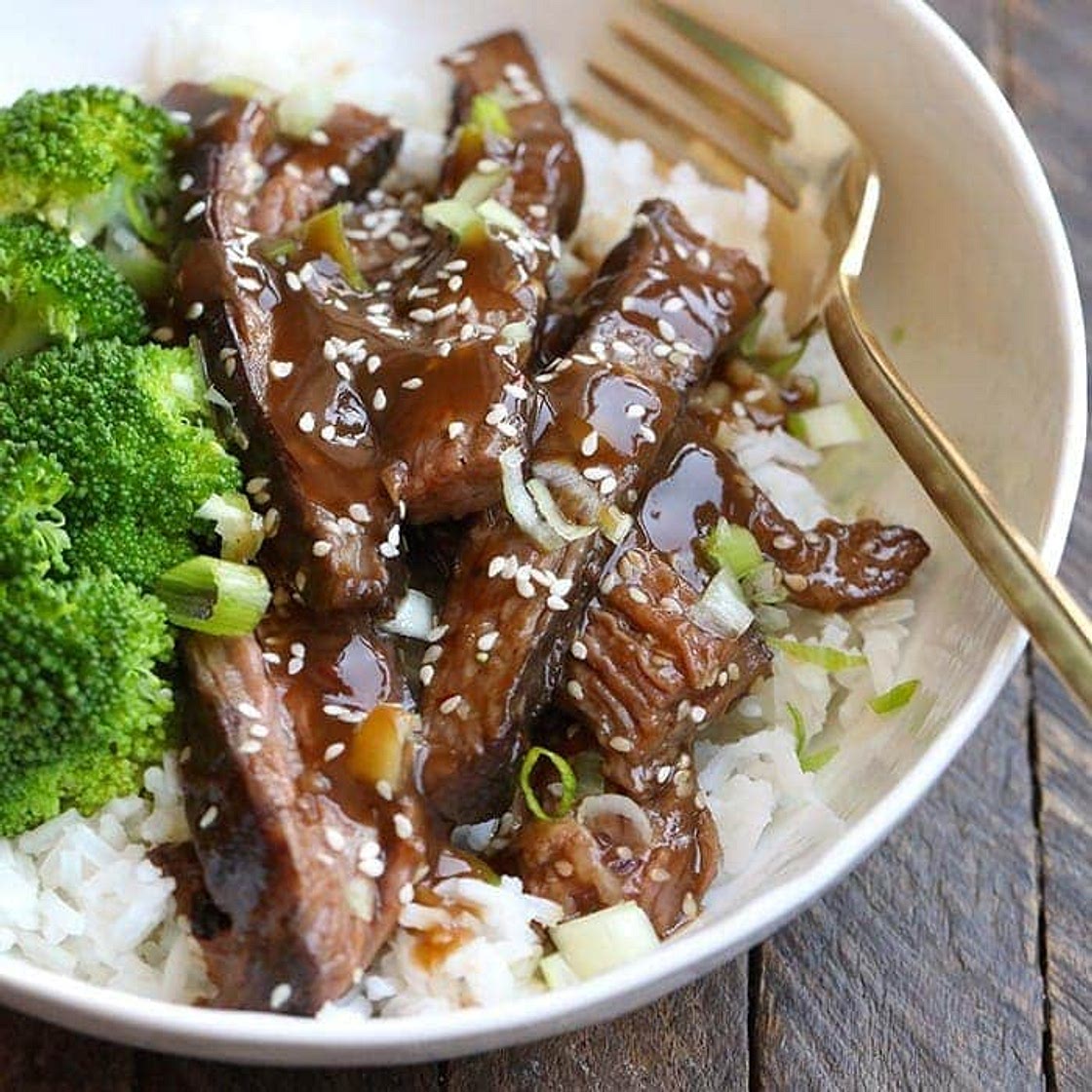 Mongolian Sous Vide Flank Steak