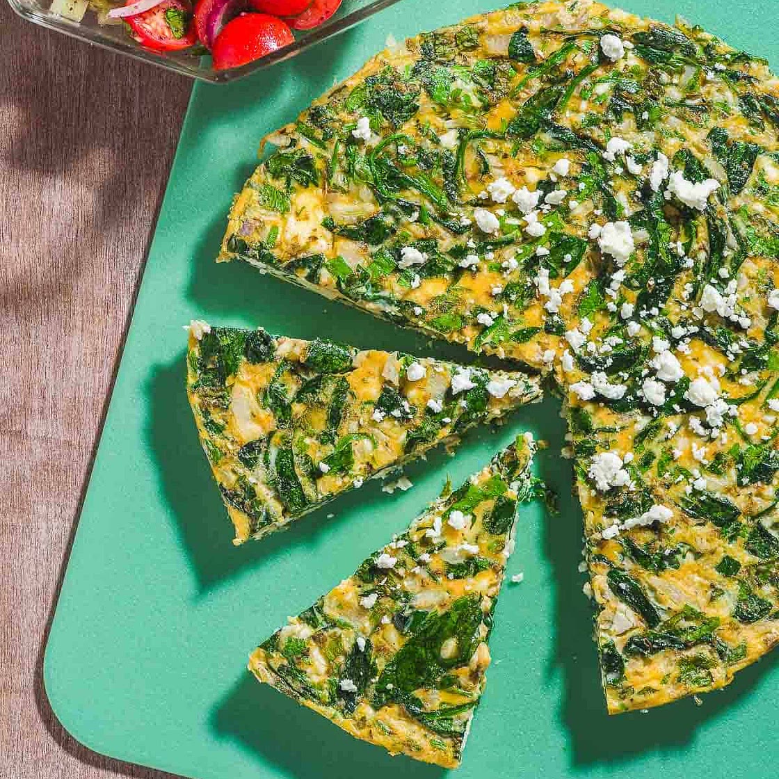 Feta and Spinach Frittata