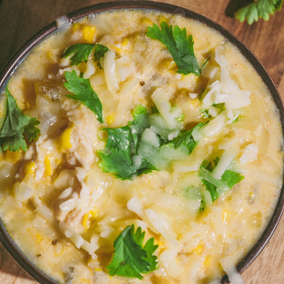 Green Chili Chicken Corn Chowder