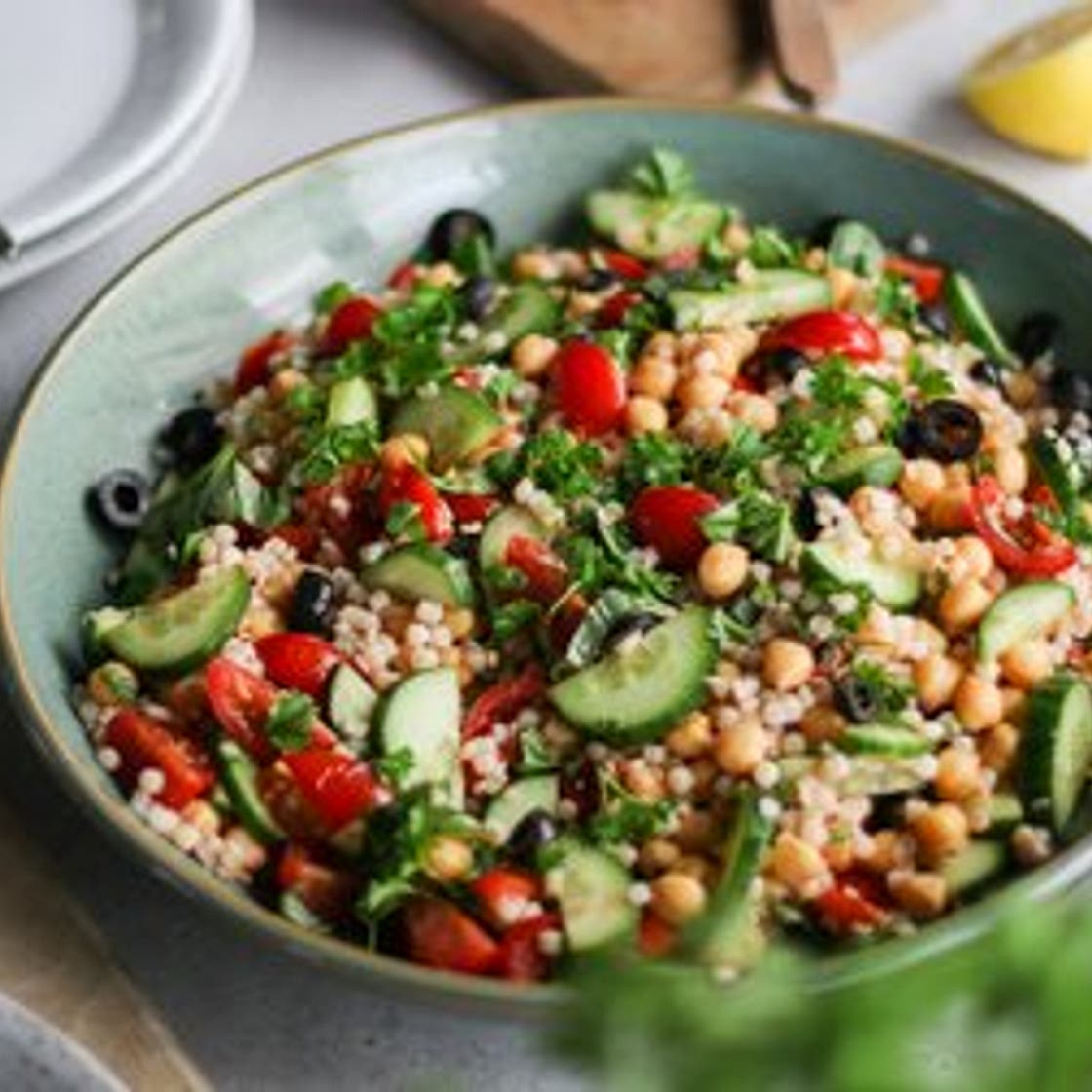 Warm Pearl Couscous Salad