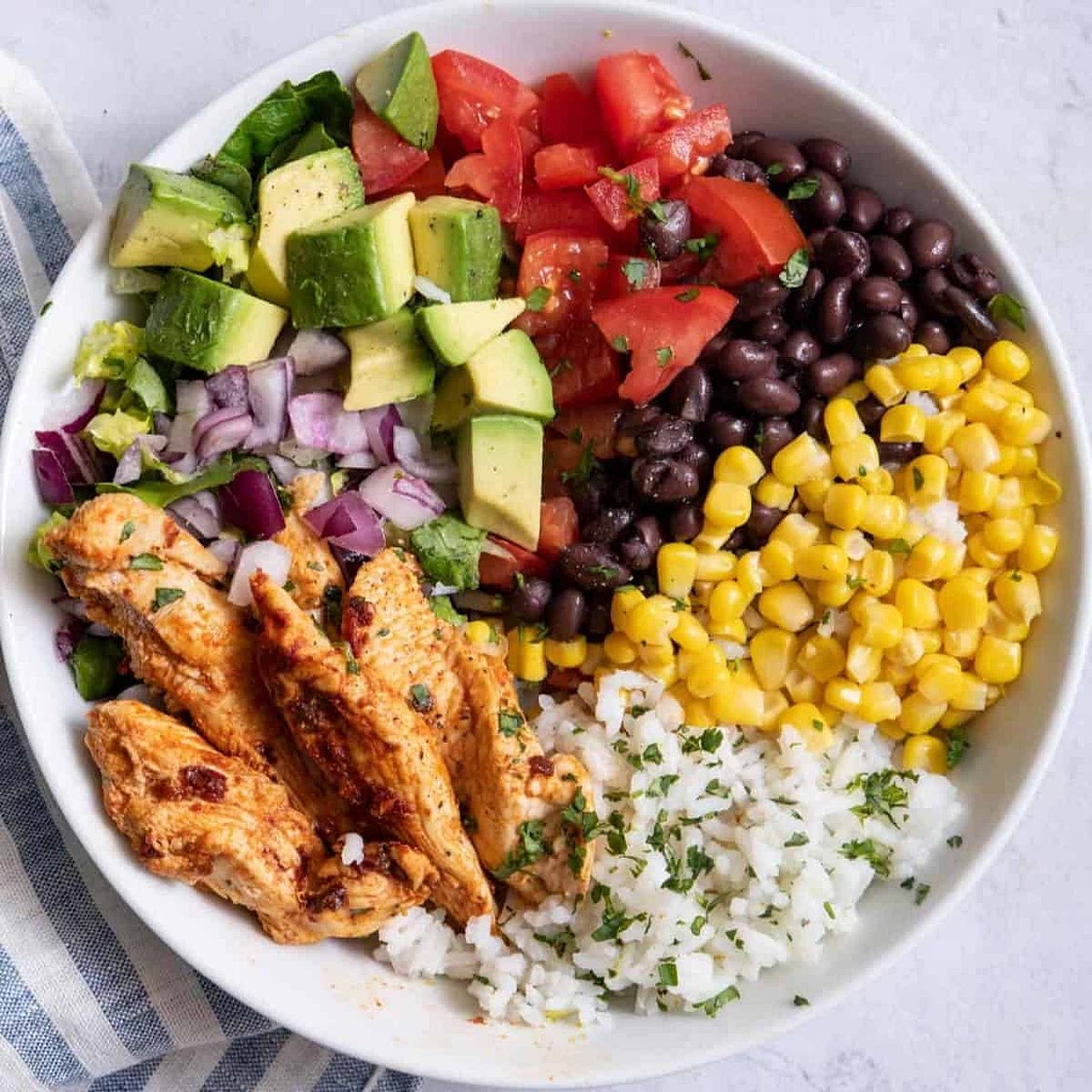 Chicken Burrito Protein Bowl