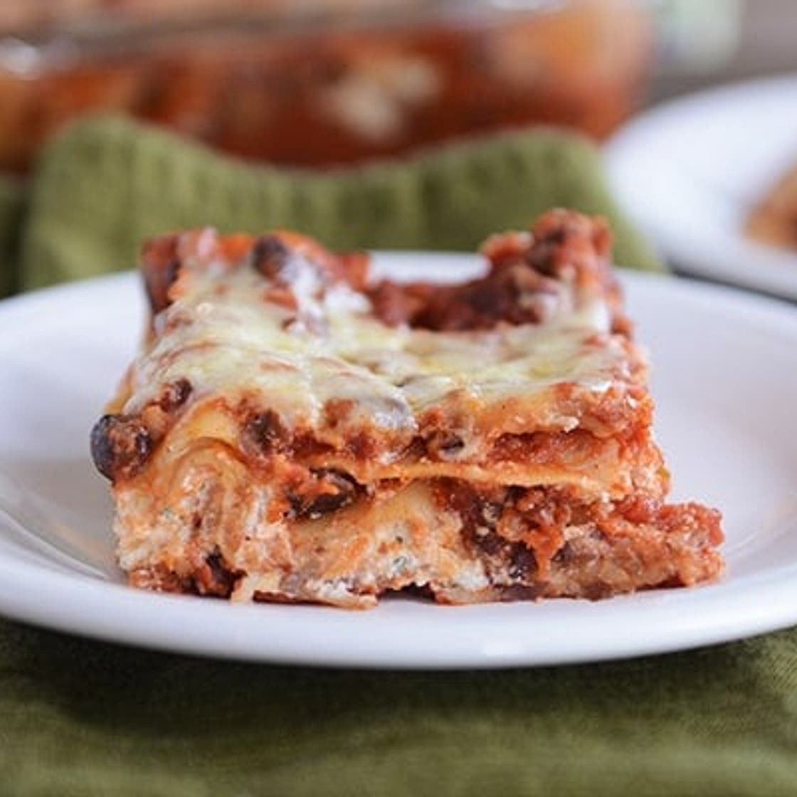 Cheesy Black Bean Lasagna