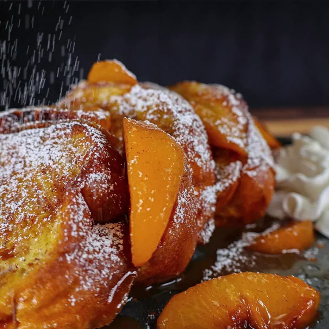 Peach Cobbler French Toast