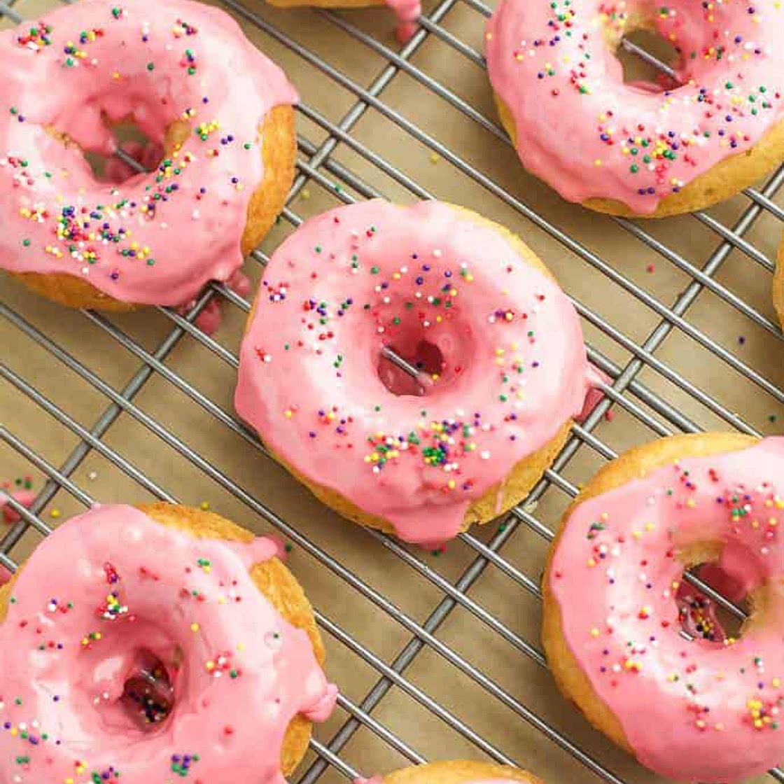Baked Gluten Free Vanilla Donuts
