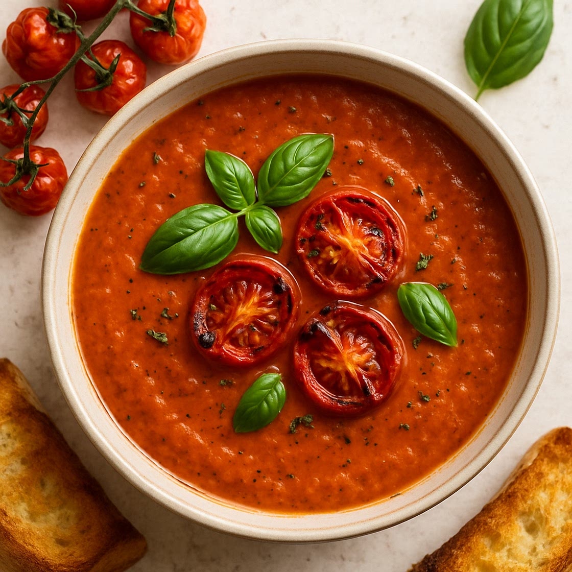 Roasted Tomato Basil Soup