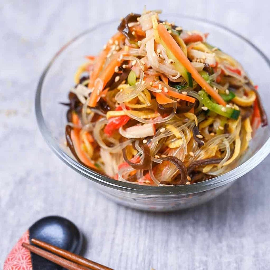 Harusame Salad (Chuka Style Glass Noodle Salad)