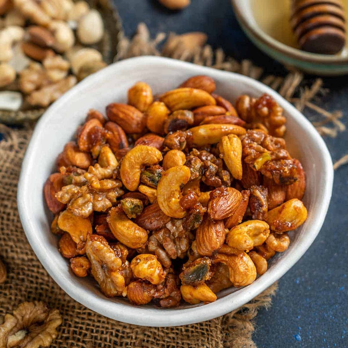 Honey Roasted Mixed Nuts Recipe