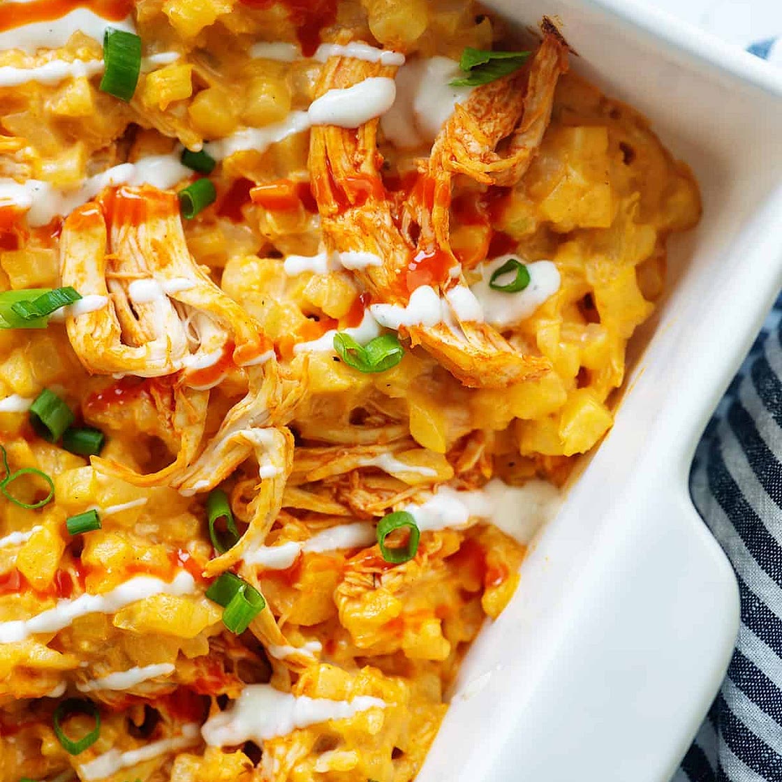 Keto Buffalo Chicken Casserole