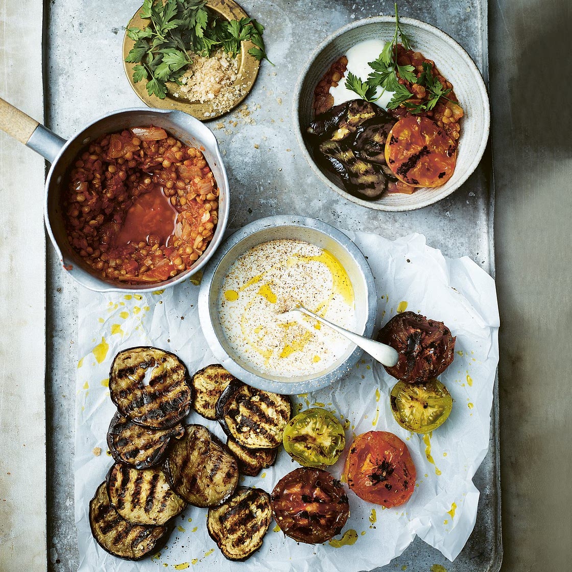 Vegan moussaka bowls