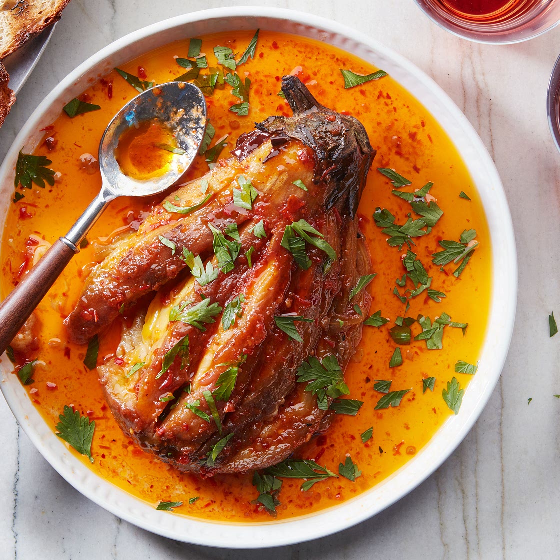 Grilled Whole Eggplant