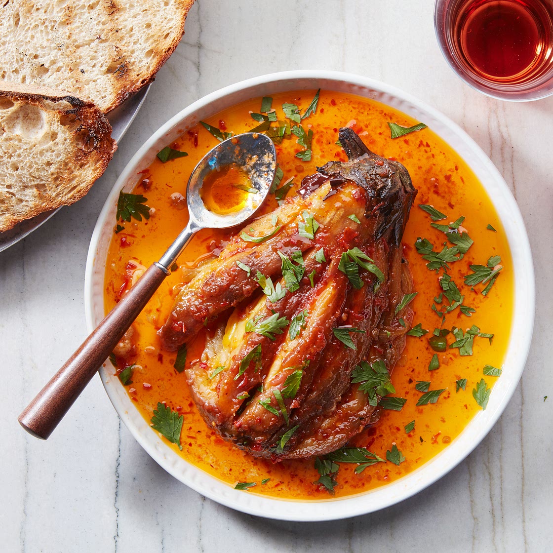 Grilled Whole Eggplant